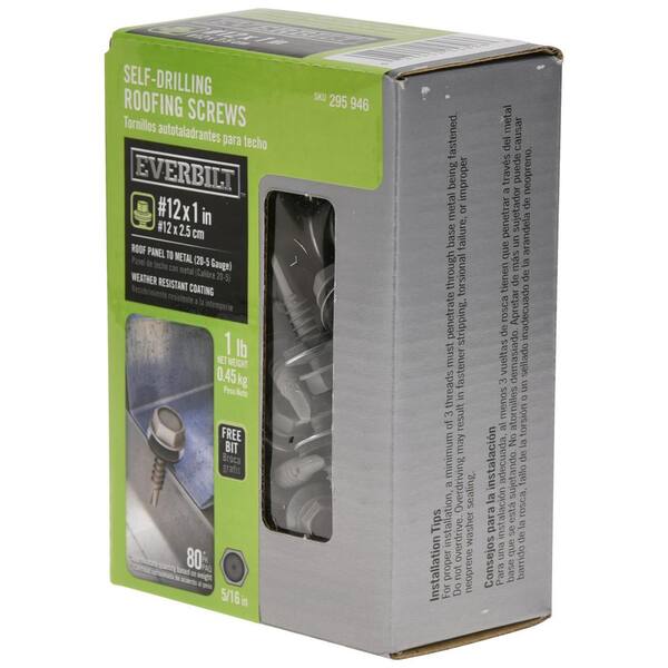 Slotted Hex Washer Head Screws With Neoprene Bonded Washer