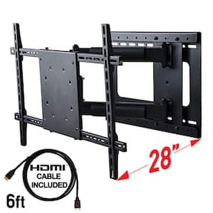 Full Motion TV Wall Mount with Included HDMI Cable, Fits 37 in. - 70 in. TV and VESA Compatible 600 mm x 400 mm