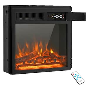 18'' Electric Fireplace Insert 5100 BTU Freestanding Heater with Remote Control