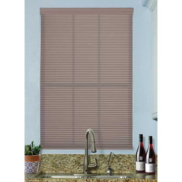 BlindsAvenue Sticks Stones Cordless Light Filtering 9/16 in. Single Cell Fabric Cellular Shade, 67.5 in. W x 72 in. L