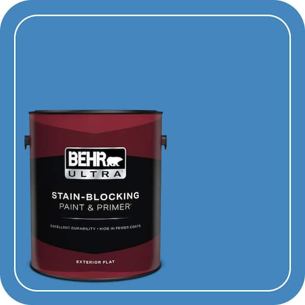 BEHR ULTRA 1 gal. #560B-6 Warm Spring Flat Exterior Paint & Primer