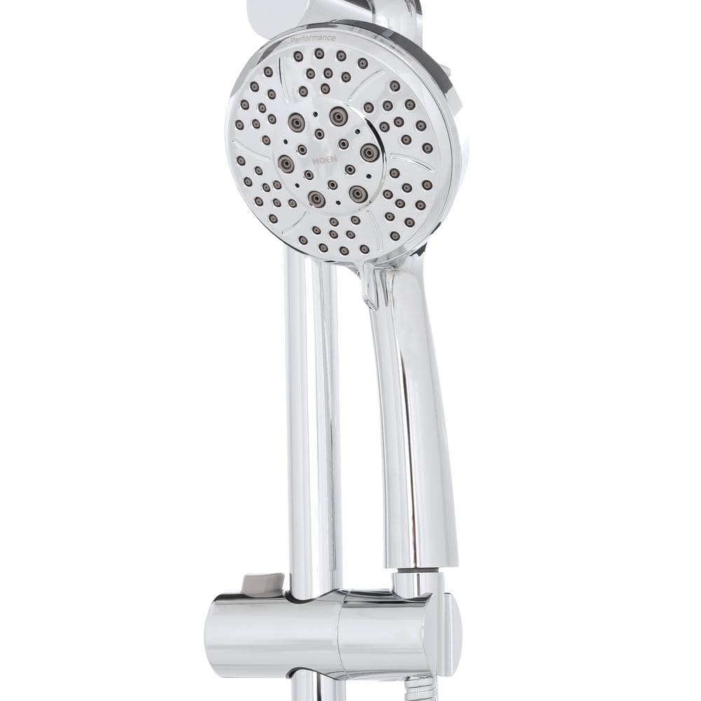 Chrome Adjustable Handheld Showerhead with Slide Bar