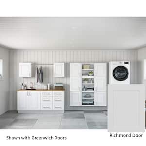 Richmond Verona White Plywood Shaker Stock Ready to Assemble Kitchen-Laundry Cabinet Kit 24 in. x 78 in. x 140 in.