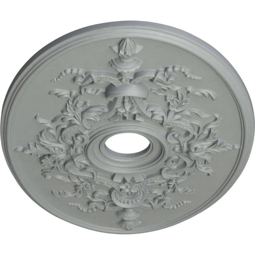 Alexa Primed White Polyurethane Ceiling Medallion