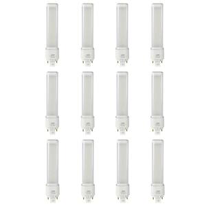 26-Watt Equiv PL Horizontal CFLNI 4-Pin Plug-in GX24Q-3 Base CFL Replacement LED Light Bulb, Cool White 4100K(12-Pack)