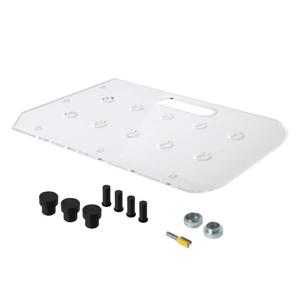 MFT Worktop Jig-Router Template for 3/4 in. Dog Holes, Includes 3/4 in. Straight Plunge Bit & Bushing Guide