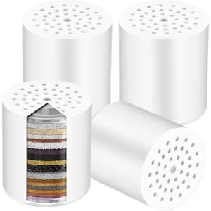 20-Stage Shower Filter Replacement Water Filter Cartridge with Vitamin C (4-Pack)