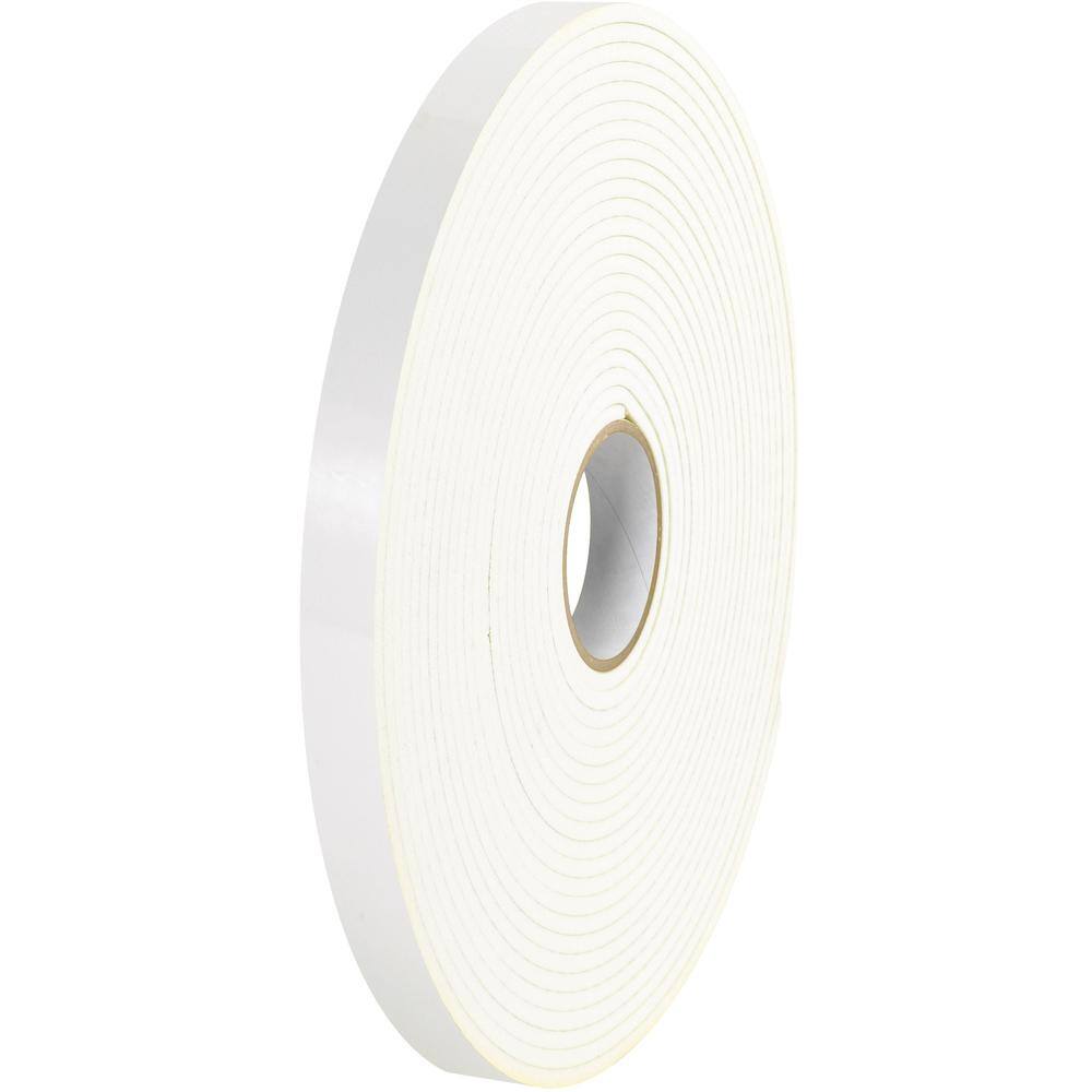 TAPE LOGIC® 1 in. x 36 yds. (1/8 in. White) Double Sided Foam Tape (12/Case)