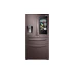 22.2 cu. ft. Family Hub 4-Door French Door Smart Refrigerator in Fingerprint Resistant Tuscan Stainless, Counter Depth