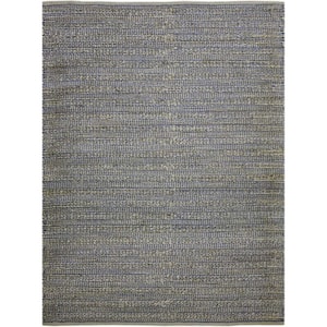 Naturals 3 ft. X 5 ft. Navy Blue Solid Color Area Rug