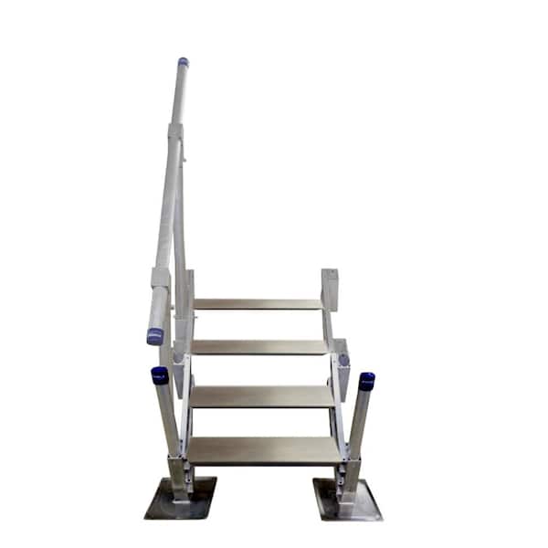 Patriot Docks 4 Step Aluminum Stairs with Handrail