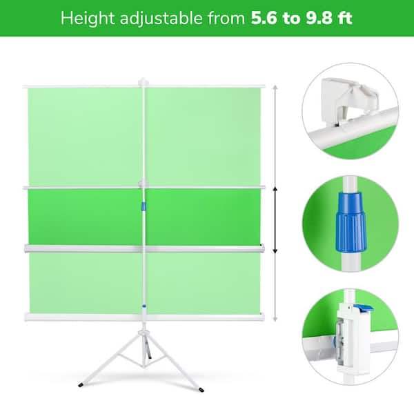 Kodak Green Screen, Portable Chroma Key Backdrop and Built-in Green Screen  Stand ROCPGPGB - The Home Depot