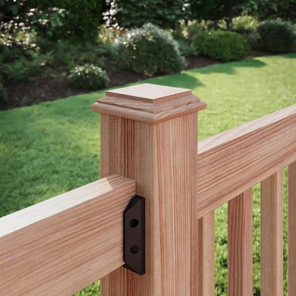 4 in. x 4 in. Hatteras Castine Cedar Wood - No Hole Post Cap