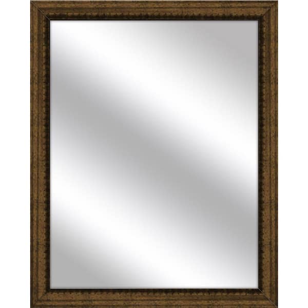 PTM Images Medium Rectangle Dark Gold Art Deco Mirror (30.75 in. H x 24.75 in. W)
