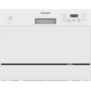 22 in. Honeywell Countertop Dishwasher with 6 Place settings, 6 Washing Programs, Stainless Steel Tub, UL/Energy Star