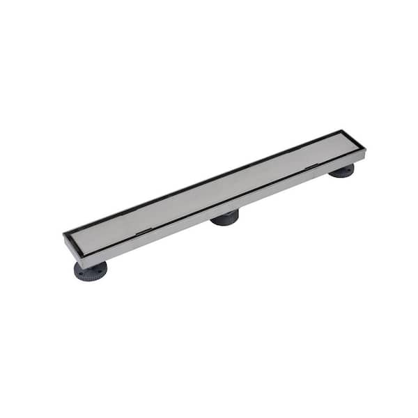 Oatey Designline 24 in. Stainless Steel Linear Shower Drain with Tile-In Pattern Drain Cover