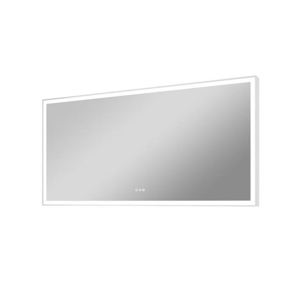 WELLFOR ERIC 84 in. W x 42 in. H Large Rectangular Aluminum Framed Anti