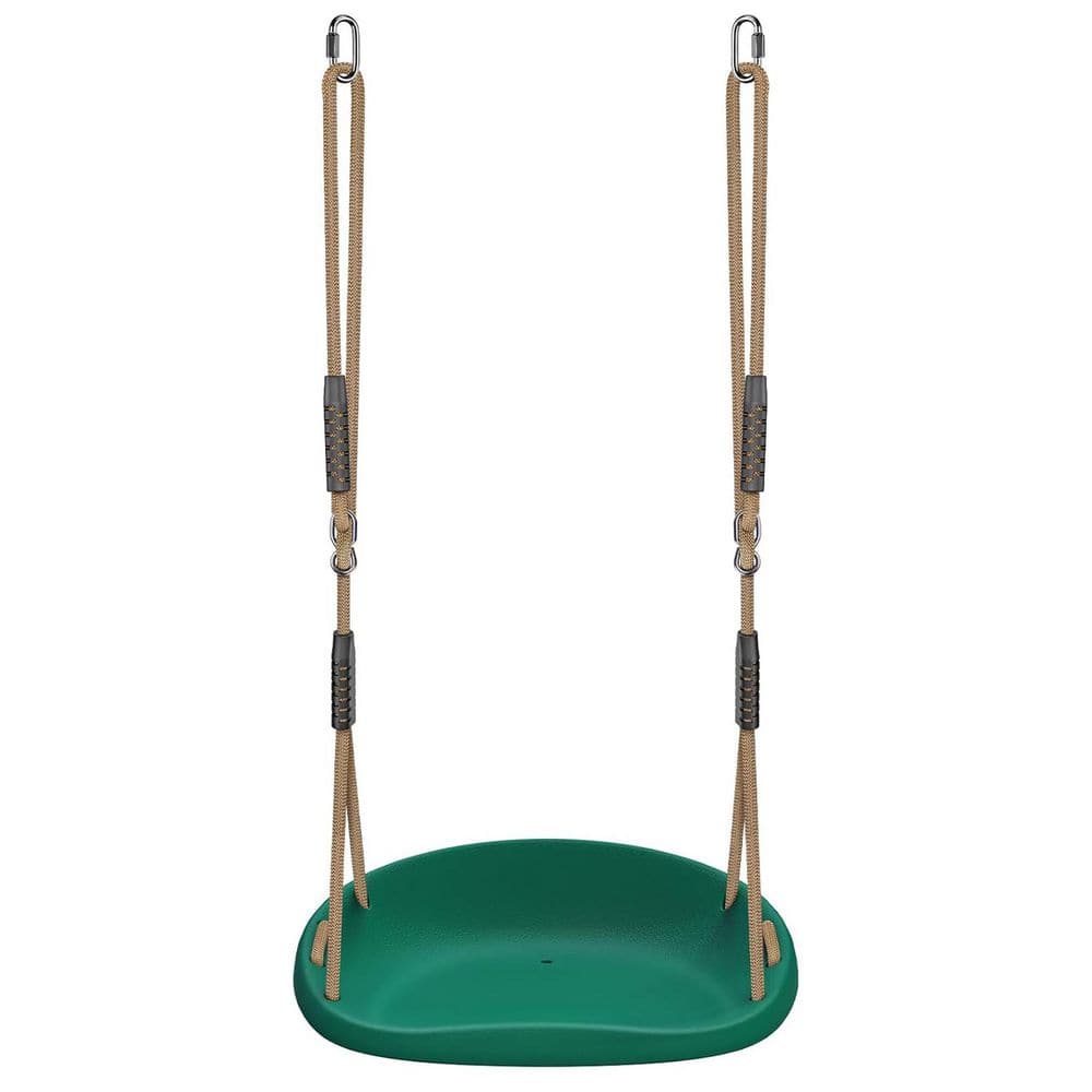 Plastic Swing Seat Non Slip Adjustable Rope Heavy Duty Playground Swing Set Accessories Adult Kid Indoor Outdoor Green price history on PriceWatchPro