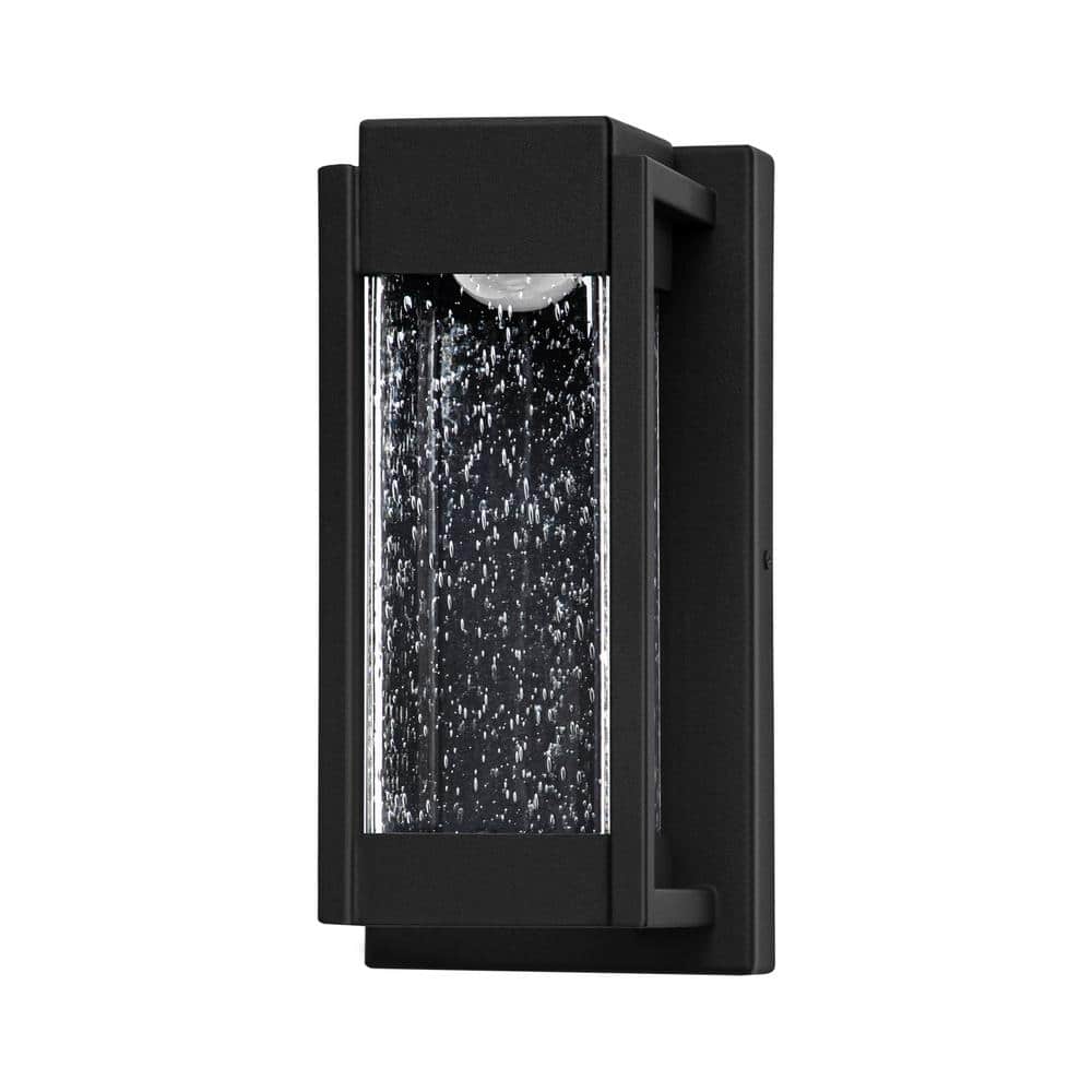 RRTYO Kohls Matte Black Outdoor LED Rectangular Waterproof Wall Lantern