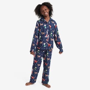 Company Cotton Family Flannel Unisex Button Down Pajama Set