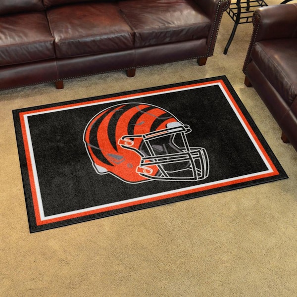 Officially Licensed NFL Cincinnati Bengals Vintage Logo Football Rug