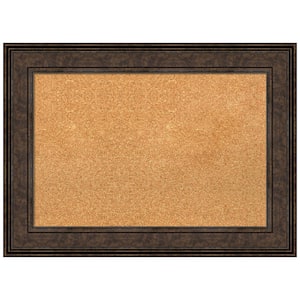 Ridge Bronze 29.62 in. x 21.62 in. Framed Corkboard Memo Board