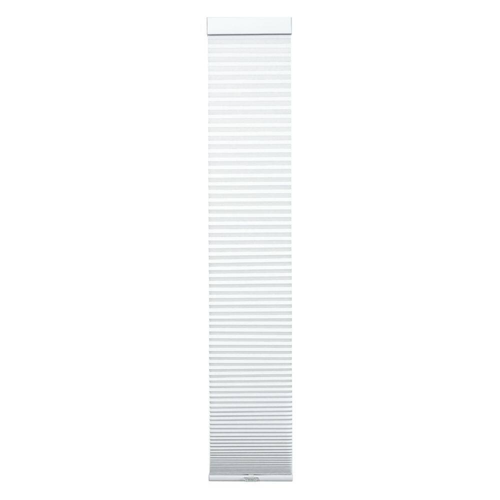 White Cordless Light Filtering Eco Polyester 9/16 in. Sidelight Single Cellular Shade - 11.75 in. W x 72 in. L price history on PriceWatchPro