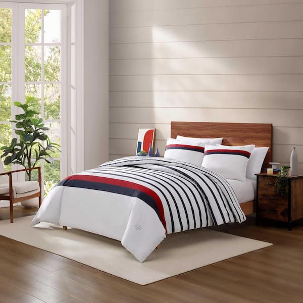 Tommy Hilfiger Tommy Classic Stripe 3-Piece White/Red/Navy Blue