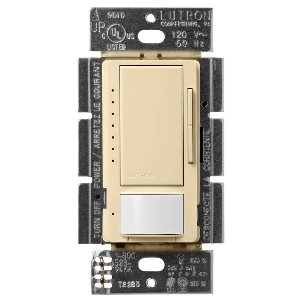Maestro LED+ Dimmer and Motion Sensor, Single Pole and Multi-Location, Ivory price history on PriceWatchPro