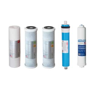 Ultimate Reverse Osmosis System 50 GPD Stage 1-5 Replacement Water Filter Cartridge