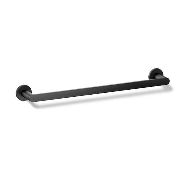 KOHLER Composed 18 in. Wall Mounted Towel Bar in Matte Black