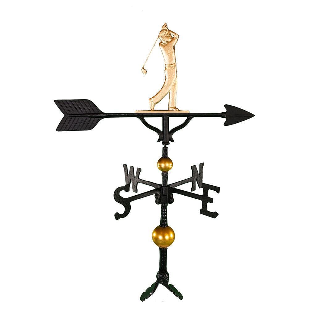 32 in. Deluxe Gold Golfer Weathervane price history on PriceWatchPro