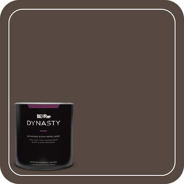 BEHR DYNASTY 1 qt. #N210-7 Havana Coffee Eggshell Enamel Interior Stain-Blocking Paint and Primer