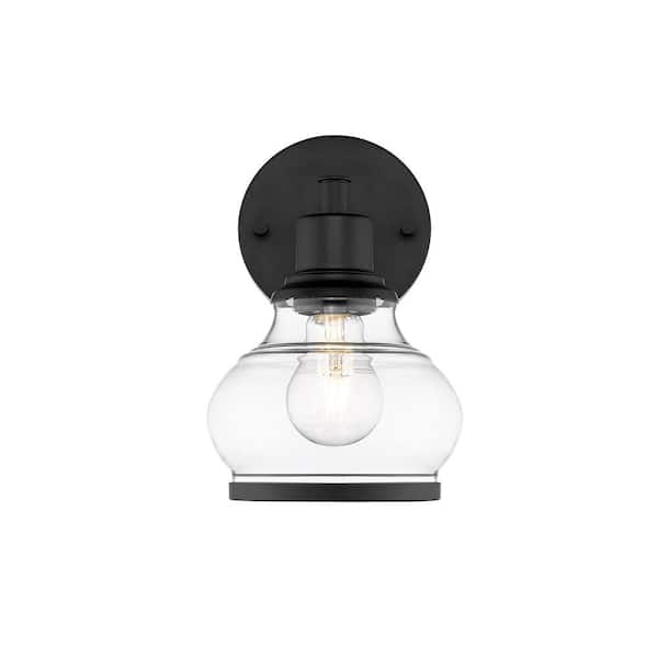 Ove Decors Theodore 6 In 1 Light Black, 6 Bulb Vanity Light