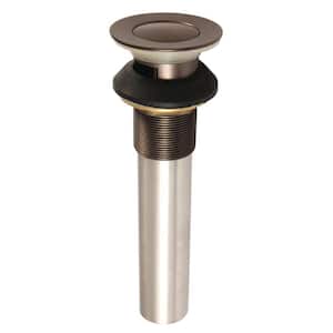 Complement Push Pop-Up Bathroom Sink Drain, Oil Rubbed Bronze with Overflow