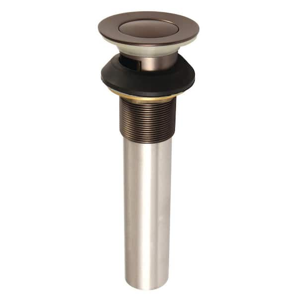 Kingston Brass Complement Push Pop Up Bathroom Sink Drain Oil Rubbed Bronze With Overflow