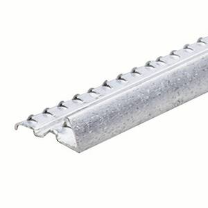 Silver Hammered 144 in. Carpet Gripper with Teeth