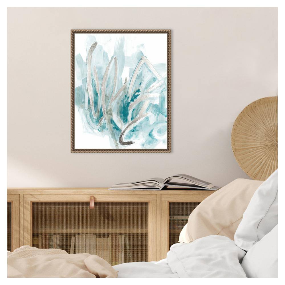 Amanti Art 16"x20" Embellished Aquatic Energy II by June Erica Vess Framed Canvas Wall Art Print