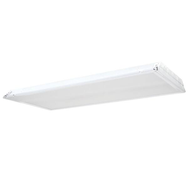 Lithonia Lighting 2 ft. x 4 ft. 59-Watt White Integrated LED Smooth Lens Lay-in Troffer (Quantity-4)