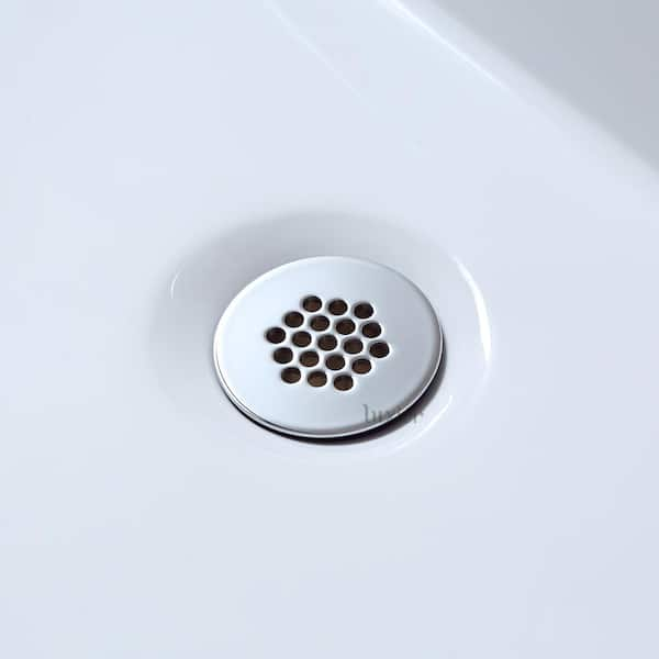 Bathtub Drain Grid or Strainer in Chrome