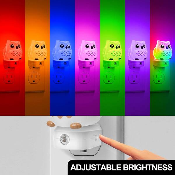 BWLHJKE Cartoon Beaver LED Night Light – Plug-in, Dusk-to-Dawn Sensor, 3000K Soft White