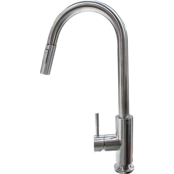 Lippert Flow Max Rv Kitchen Faucet Bullet Pull Down Shaped 719333 The Home Depot