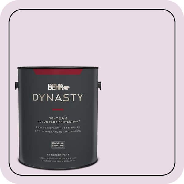 BEHR DYNASTY 1 gal. #M110-1 Twinkled Pink Flat Exterior Stain-Blocking Paint & Primer