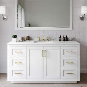 【中古】 Vanity ＆ Happiness Haldolium Wyndham Collection Sheffield 60 inch Single Bathroom Vanity
