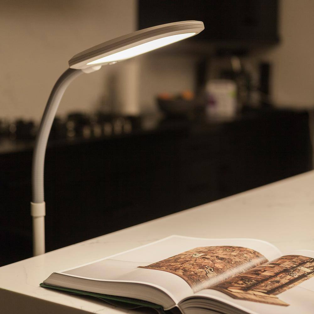 Arcadian Arc Adjustable 55" White LED Floor Lamp for Kids