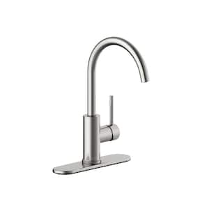 Westwind Single-Handle Standard Kitchen Faucet in Stainless Steel