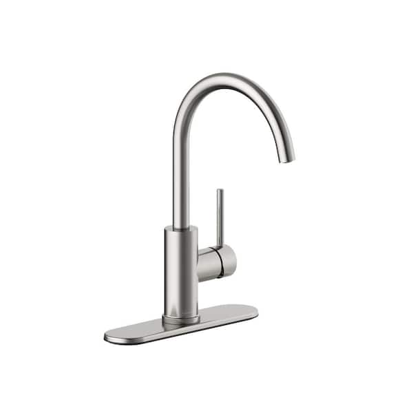 Seasons Westwind Single Handle Standard Kitchen Faucet In Stainless Steel 67243w 0008d2 The 7000