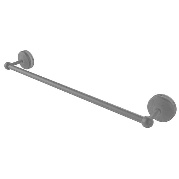 Allied Brass Monte Carlo 24 in. Shower Door Handle Towel Bar in Matte Gray
