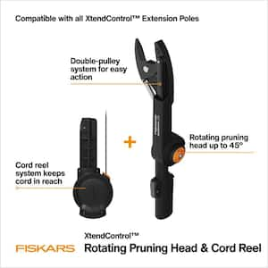 XtendControl 3 in. Steel Blade Tree Pruner Rotating Head Attachment