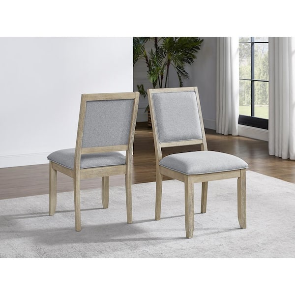 Steve Silver Carena Gray Fabric Side Chair Set of 2
